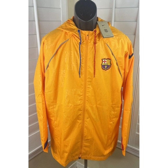 New Nike 2021-2022 FC Barcelona Soccer ALL WEATHER Jacket  DH7831-836 Men’s XL - Picture 6 of 11